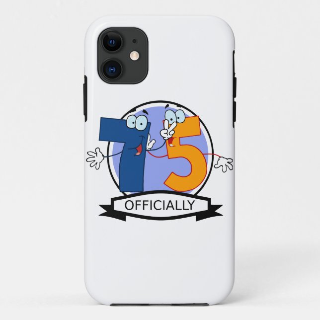Officially 75 Birthday Banner Case-Mate iPhone Case (Back)