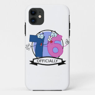 Officially 76 Birthday Banner iPhone 11 Case