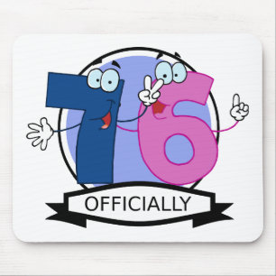 Officially 76 Birthday Banner Mouse Pad