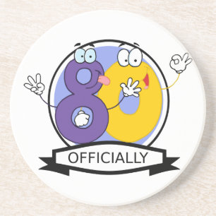 Officially 80 Birthday Banner Coaster
