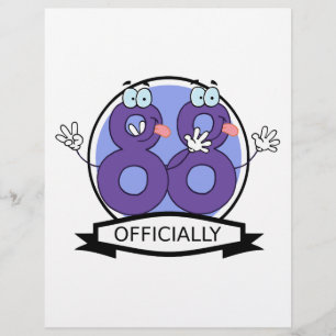 Officially 88 Birthday Banner