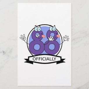 Officially 88 Birthday Logo