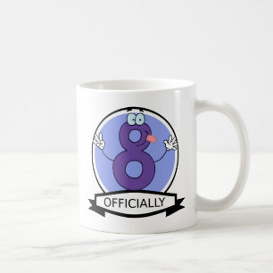 Officially 8 Birthday Banner Coffee Mug