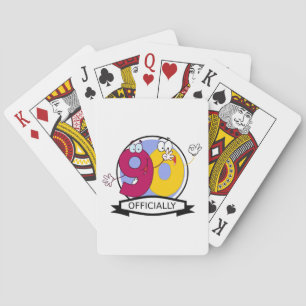 Officially 90 Birthday Banner Playing Cards