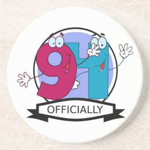 Officially 94 Birthday Banner Coaster