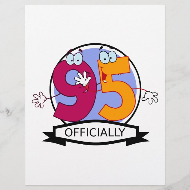 Officially 95 Birthday Banner (Front)
