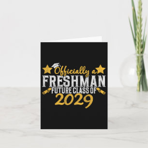 Officially A Freshman Cl Of 2029 First Day Of 9th Card