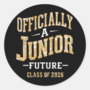 Officially A Junior Future Class of 2026 Classic Round Sticker