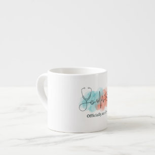 "Officially an RN" Nursing Graduation Espresso Cup