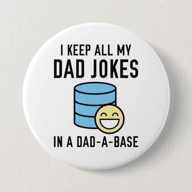 Officially Dad Jokes 7.5 Cm Round Badge (Front)