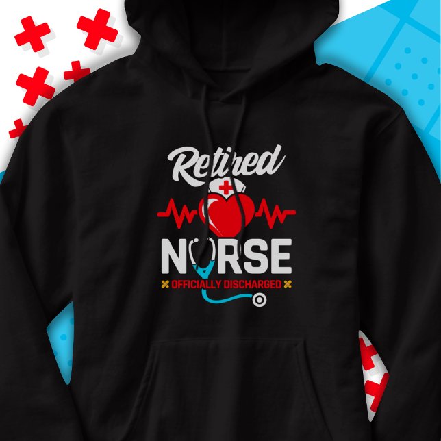 Officially Discharged Retired Nurse Retirement Hoodie (Creator Uploaded)