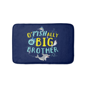 Officially - O'Fishally a Big Brother Pun Bath Mat