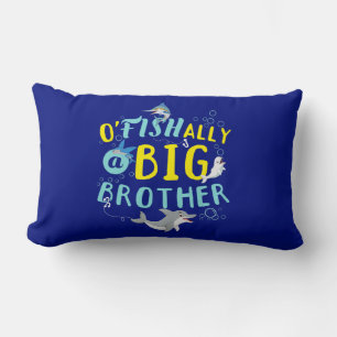 Officially - O'Fishally a Big Brother Pun Lumbar Cushion