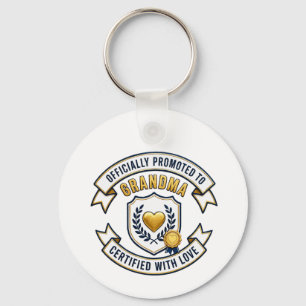 Officially Promoted to Grandma Key Ring