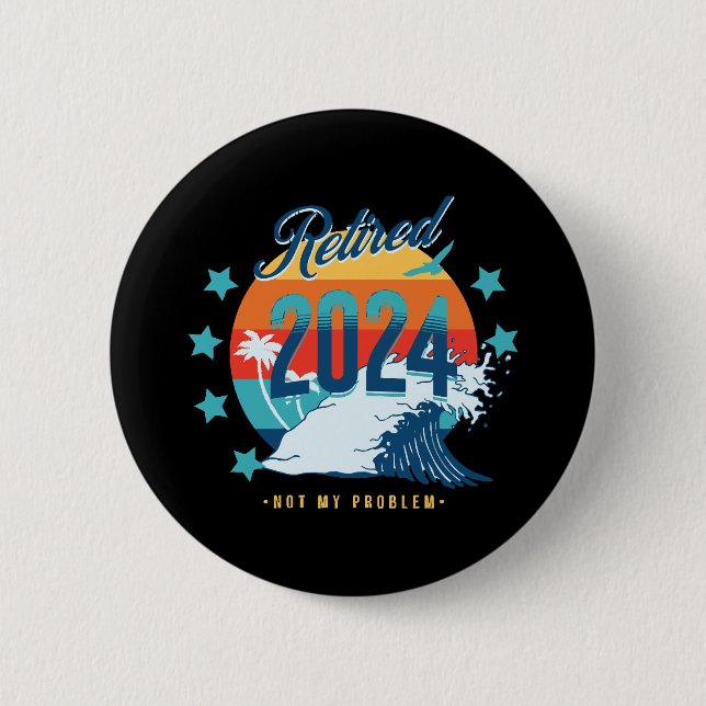 Officially Retired 2024 6 Cm Round Badge (Front)