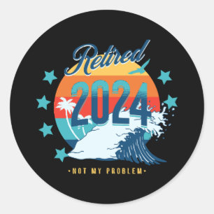 Officially Retired 2024 Classic Round Sticker