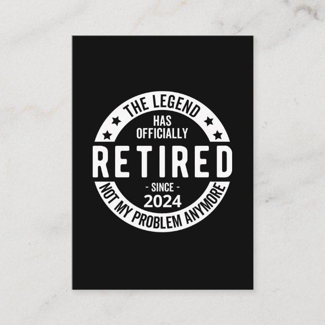 officially Retired 2024 Enclosure Card (Front)