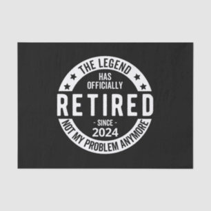 officially Retired 2024 Tissue Paper