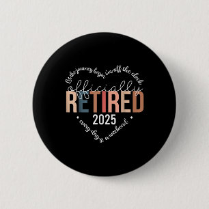 Officially Retired 2025 Heart Shirt For Women 6 Cm Round Badge