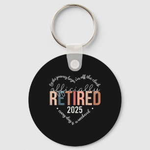Officially Retired 2025 Heart Shirt For Women Key Ring