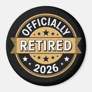 Officially retired 2026 magnet