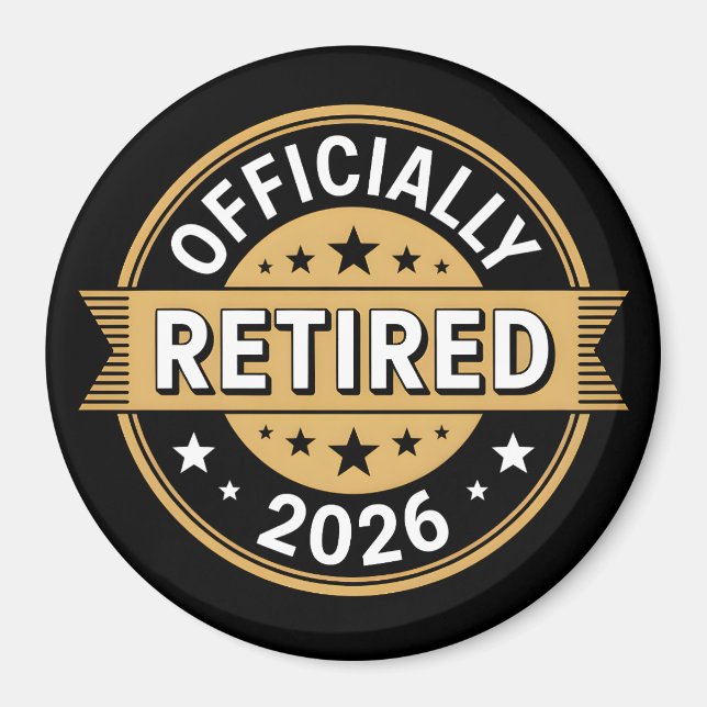 Officially retired 2026 magnet (Front)