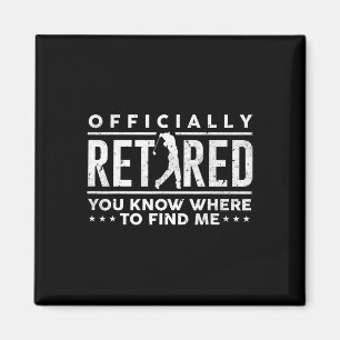 Officially Retired Gifts Golf Dad Golfing Retireme Magnet