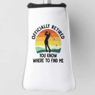 Officially Retired Golf Head Cover