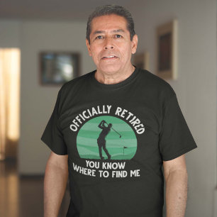 Officially Retired Golf T-Shirt