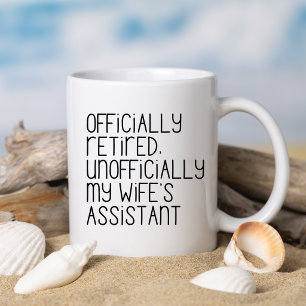 Officially Retired Husband Wife funny married Coffee Mug