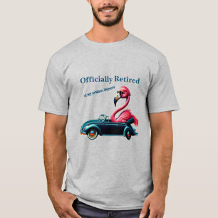 Officially Retired Pink Flamingo in Convertible T-Shirt