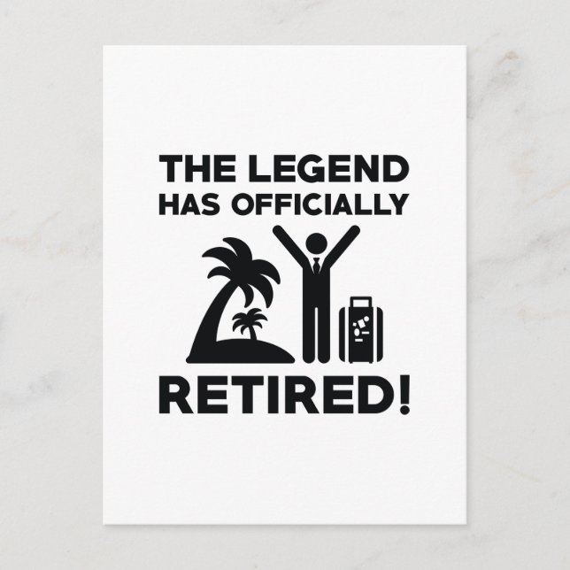 Officially Retired Postcard (Front)