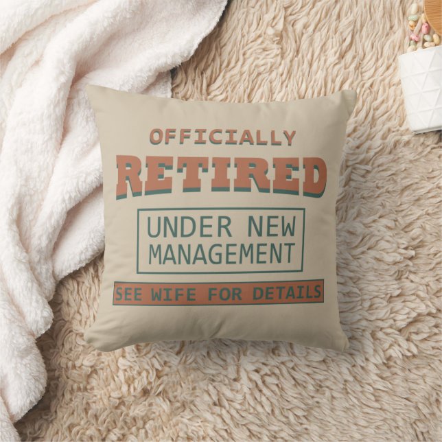 officially retired under new management cushion (Blanket)