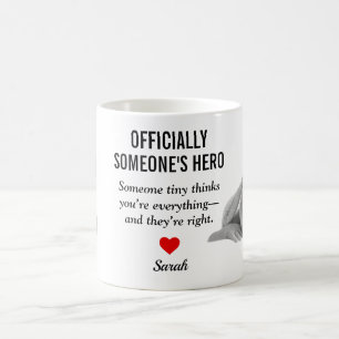 Officially Someone’s Hero First Father's Day Photo Coffee Mug