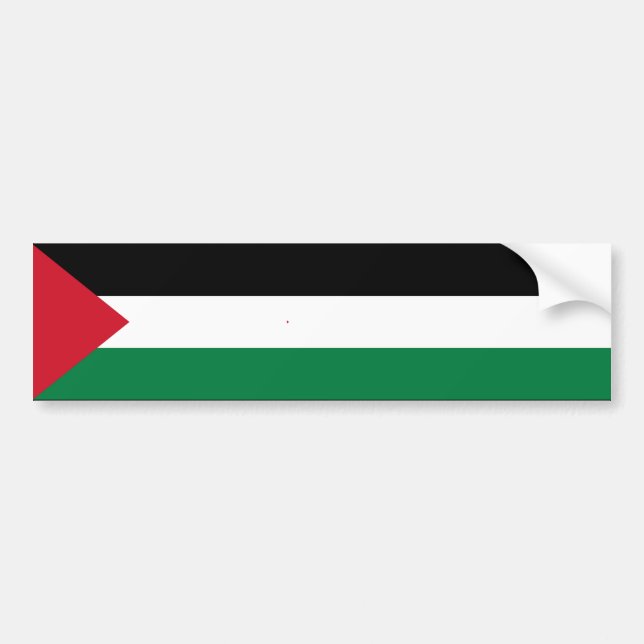 officially the State of Palestine country flag Bumper Sticker (Front)