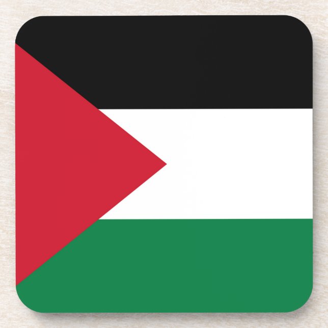 officially the State of Palestine country flag Coaster (Front)