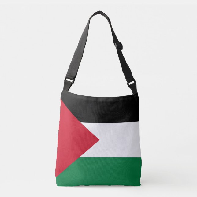 officially the State of Palestine country flag Crossbody Bag (Front)