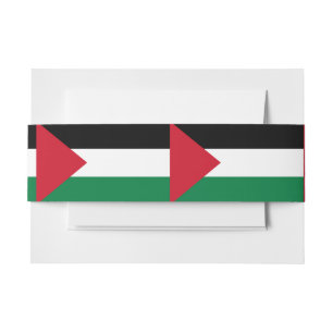 officially the State of Palestine country flag Invitation Belly Band