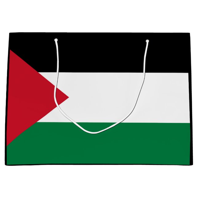 officially the State of Palestine country flag Large Gift Bag (Front)