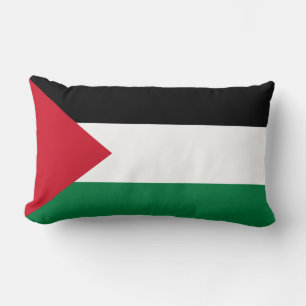 officially the State of Palestine country flag Lumbar Cushion