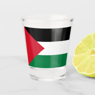 officially the State of Palestine country flag Shot Glass