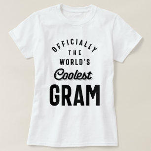 Officially The World's Coolest Gram - Grandma Gift T-Shirt