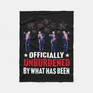 Officially Unburdened By What Has Been Funny Trump Fleece Blanket