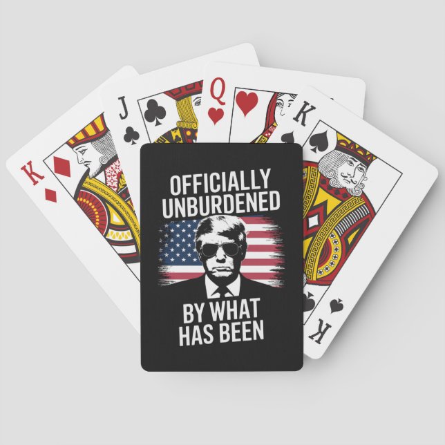 Officially Unburdened By What Has Been Trump  Playing Cards (Back)