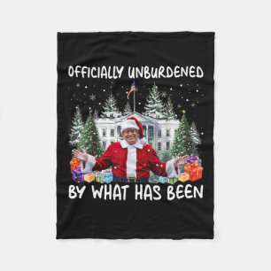 Officially Unburdened By What Has Been Trump Victo Fleece Blanket