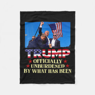 Officially Unburdened By What Has Been Trump Victo Fleece Blanket