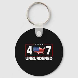 Officially Unburdened Donald Trump The 47th Presid Key Ring