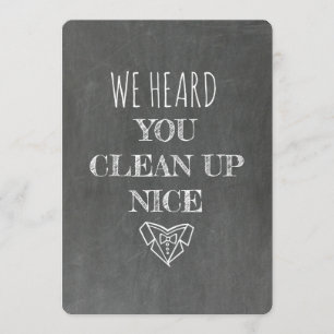 OFFICIANT   Chalkboard Funny Proposal Invitation