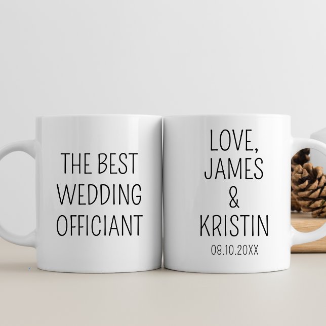 Officiant Proposal Best Wedding Officiant W/Name Mug (Creator Uploaded)