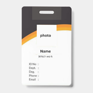 Offiice/Company ID Card Badge